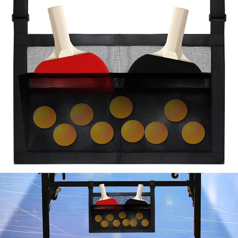 Table Tennis Equipment - حقيبة تخزين لمعدات تنس الطاولة، حامل
